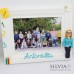 Cornice personalizzata con personaggio in miniatura nome e oggetti aggiuntivi