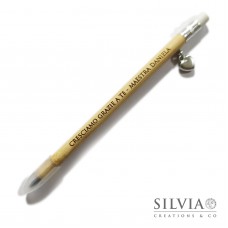 Matita infinita con incisione personalizzata e ciondolo