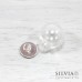 Sfera di vetro con base argento da 20 mm