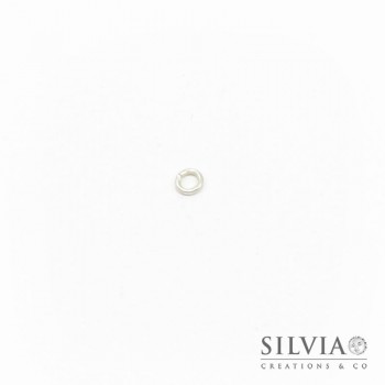 Anellino aperto argento in ottone 3 mm x 100pz