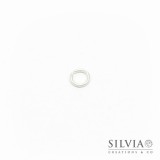 Anellino aperto argento in ottone 6 mm x 100pz