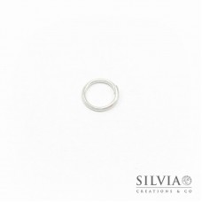 Anellino aperto argento in ottone 9 mm x 50pz