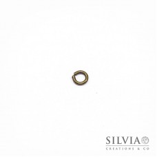 Anellino aperto bronzo in ottone 4 mm x 100pz