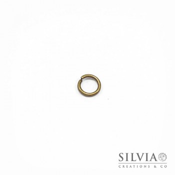 Anellino aperto bronzo in ottone 7 mm x 100pz
