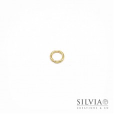 Anellino aperto oro in ottone 6 mm x 100pz