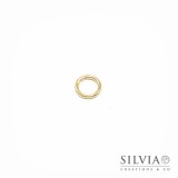 Anellino aperto oro in ottone 7 mm x 50pz
