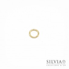 Anellino aperto oro in ottone 7 mm x 50pz