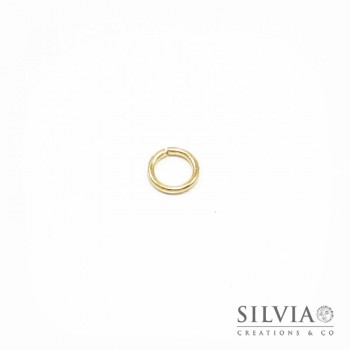 Anellino aperto oro in ottone 7 mm x 50pz
