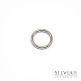 Anellino aperto rodio in ottone 12 mm