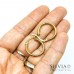 Orecchini ad anello in acciaio oro da 20 mm x 2pz
