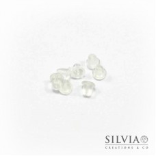 Farfalla per orecchini in silicone da 4x4 mm x 200pz
