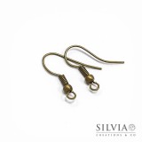 Orecchini a monachella con pallina bronzo da 18 mm x 40pz