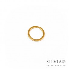 Anello portachiavi oro in zama da 25 mm