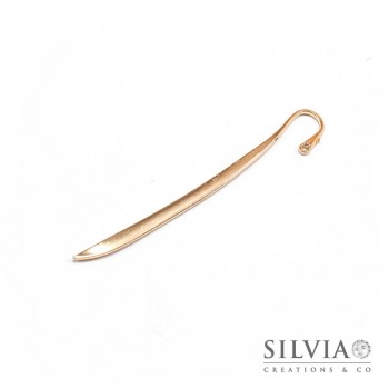 Segnalibro dritto oro in zama da 12 cm