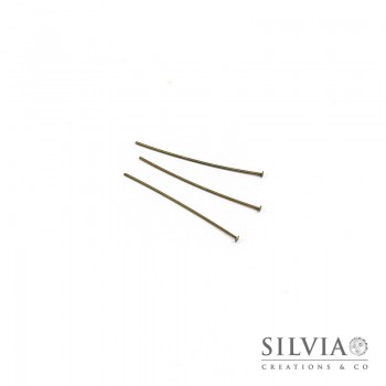 Chiodo con testa piatta bronzo in ottone da 35x0.7 mm x 50pz