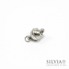 Chiusura magnetica rodio in ottone 13x8 mm 