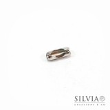 Chiusura per catena a pallini in acciaio 9x3 mm x 10pz