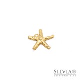 Charm link a forma di stella marina oro opaco 25x25 mm