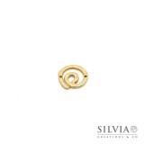 Link connettore a forma di spirale oro opaco 16x16 mm