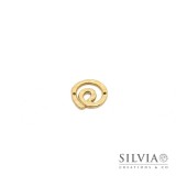 Link connettore a forma di spirale oro opaco 16x16 mm