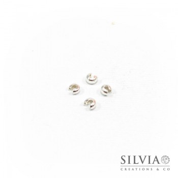 Coprischiaccini argento in ottone 3 mm x 20pz