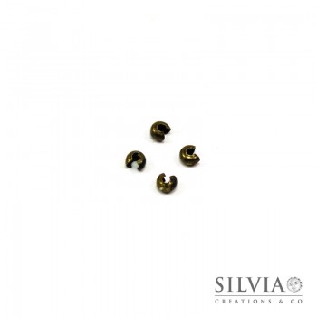 Coprischiaccini bronzo in ottone 3 mm x 20pz
