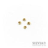 Coprischiaccini oro in ottone 3 mm x 20pz
