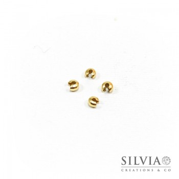 Coprischiaccini oro in ottone 3 mm x 20pz