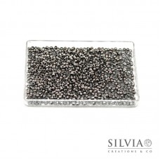 Schiaccini rodio in ottone 2x1,2 mm x 100pz