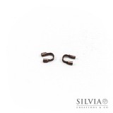 Salvafilo a ferro di cavallo rame in ottone da 5x4 mm x 20pz