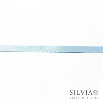 Nastro doppio raso azzurro chiaro 6 mm x 100 m