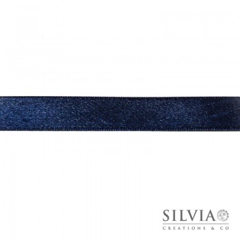 Nastro doppio raso blu scuro 15 mm x 50m