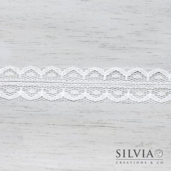 Nastro pizzo bianco 18 mm x 1m