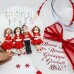 Palla di Natale con 4 personaggi personalizzati