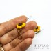 Orecchini a clip con girasole
