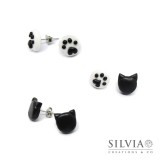 Orecchini a lobo con zampa