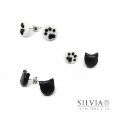 Orecchini a lobo con zampa