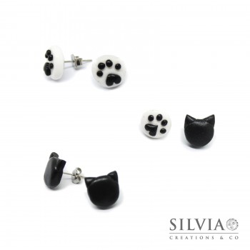 Orecchini a lobo con zampa