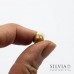 Perla in ceramica beige lucida tonda 8 mm