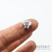 Perla argento in alluminio a forma di rosa da 10x6,5 mm x 50pz