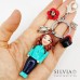Portachiavi personalizzato con personaggio e charms
