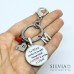 Portachiavi per casa con frase l'amore ti porta a casa e charms