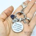 Portachiavi per casa con frase noi ci vediamo a casa e charms