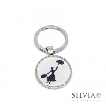 Portachiavi con sagoma di Mary Poppins inspired