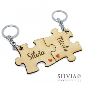 Portachiavi puzzle personalizzato (1 solo pezzo) Portachiavi puzzle personalizzato (1 solo pezzo)