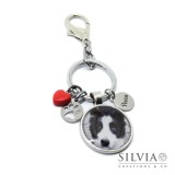 Portachiavi personalizzato con fotografia cane gatto o coniglio Portachiavi personalizzato con fotografia cane gatto o coniglio