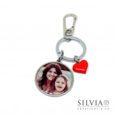 Portachiavi personalizzato con fotografia e incisione