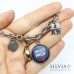 Bracciale catena acciaio con ciondolo Grazie Prof e charms