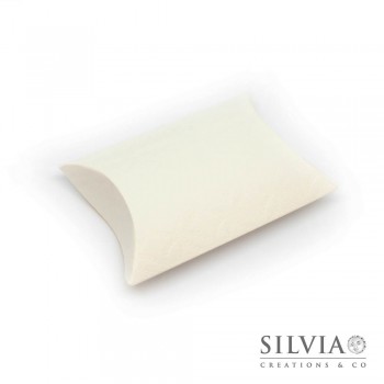 Busta bianca effetto matelasse' da 70x70x25mm