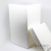 Scatola con coperchio effetto seta bianca per bomboniere 165x165x300 mm